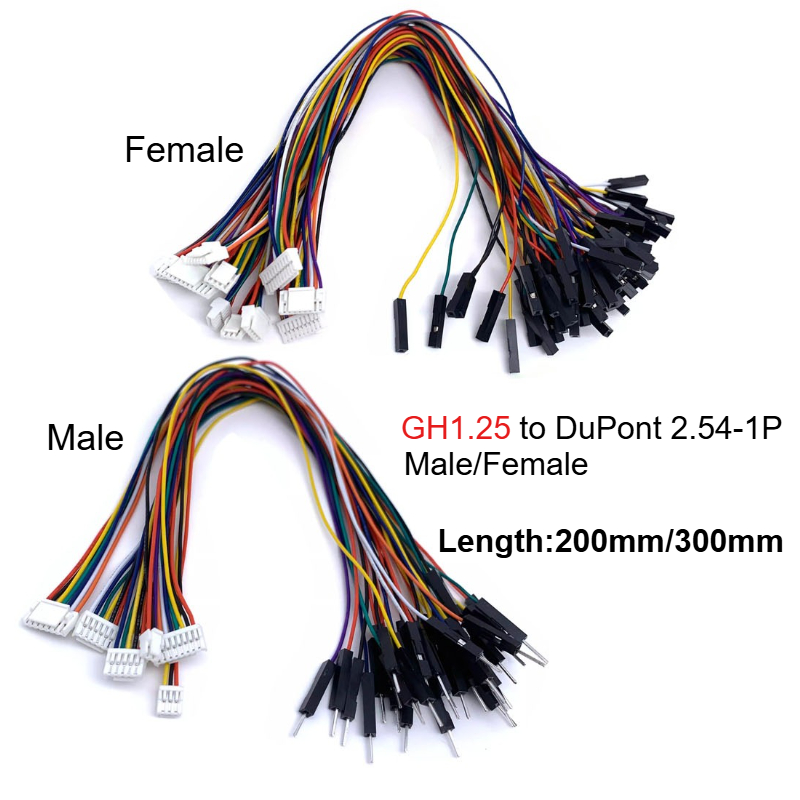 Drone Kit Hexacopter - 5 uds GH1.25 2P-6Pin a Dupont