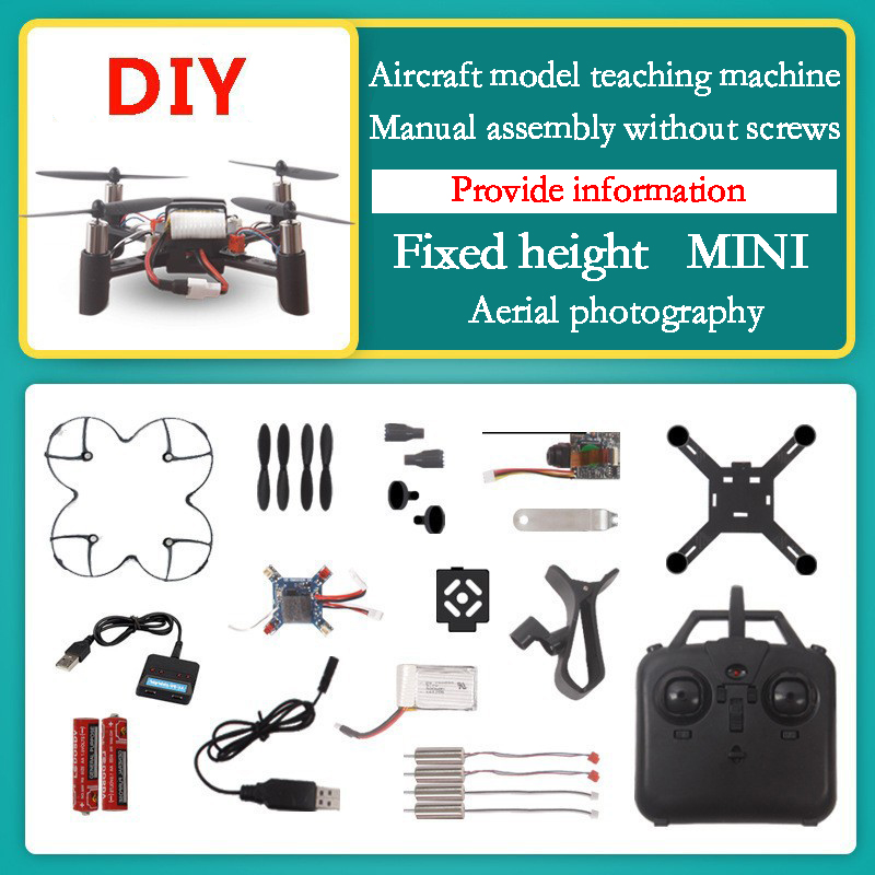 Mini Avión de cuatro ejes, cám - Drone Kit Build Yourself reseña y precio
