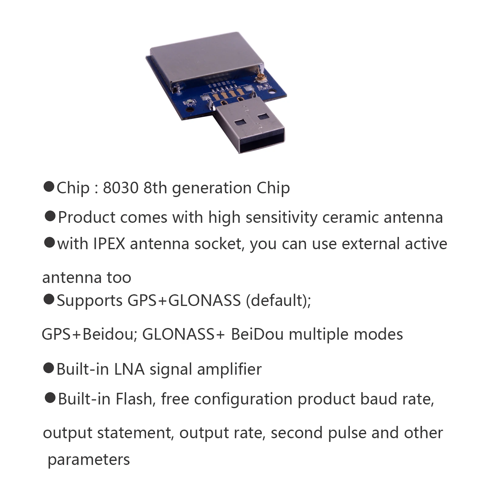 Módulo GPS USB M8N Antena GPS  - Drone Kit Hexacopter reseña y precio